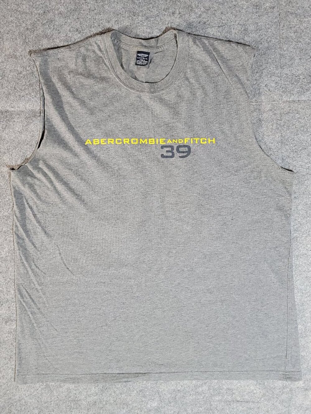 Abercrombie & Fitch Vintage Y2K Gym Issue Muscle Tank Top Mens XL Workout Skater
